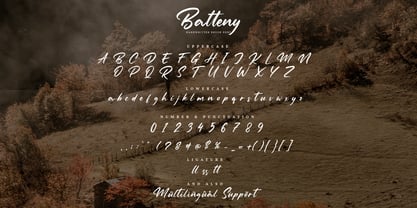 Batteny Font Poster 5