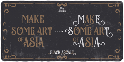 Black Arcade Font Poster 5