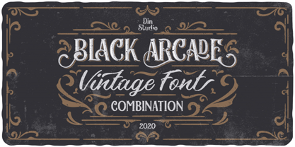 Black Arcade Font Poster 1