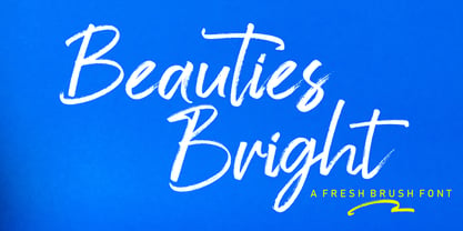 Beauties Bright Font Poster 2