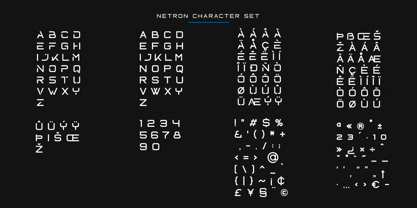 Netron Font Poster 9