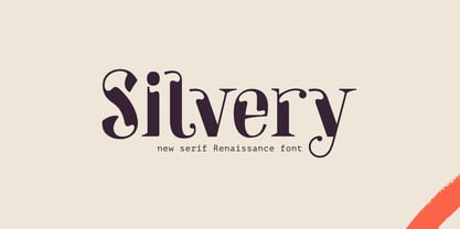 Silvery Font Poster 1