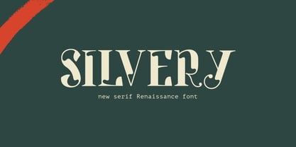 Silvery Font Poster 6