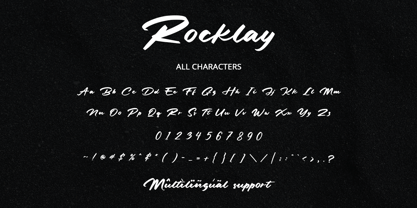 Rocklay Font Poster 2