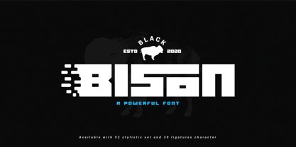 Bison noir Police Poster 3
