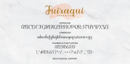 Fuiraqui Font Poster 5