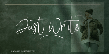 Just Write Font Poster 1