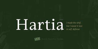 Hartia Font Poster 1