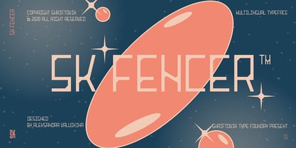 SK Fencer Font Poster 1