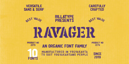 Ravager Font Poster 1