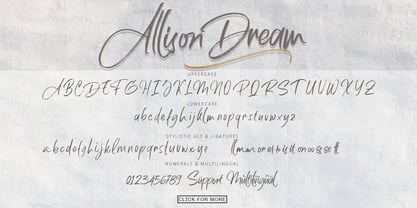 Allison Dream Font Poster 9