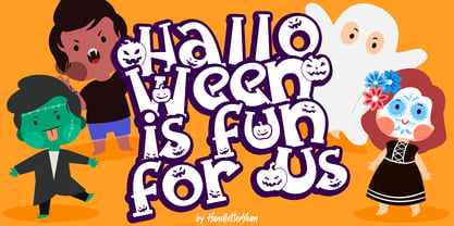 Spooky Pumpkin Font Poster 2