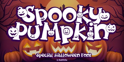 Spooky Pumpkin Fuente Póster 1