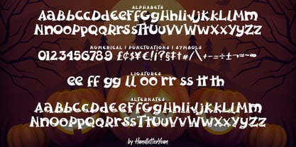 Spooky Pumpkin Font Poster 8