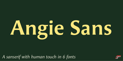 Angie Sans Std Font Poster 1