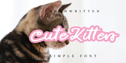 Cutie Cat Font Poster 2