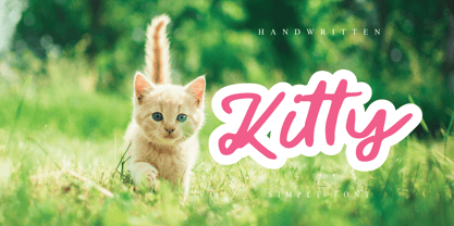 Cutie Cat Font Poster 3
