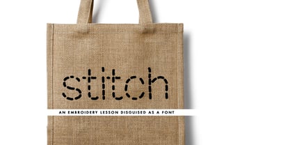 Mix Stitch Font Poster 4