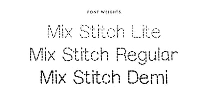 Mix Stitch Font Poster 5