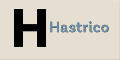 Hastrico DT Font Poster 1