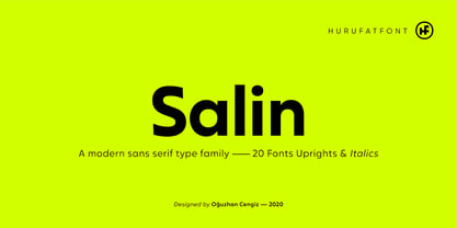 Salin Font Poster 1