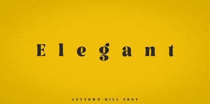 Lettown Hills Font Poster 3