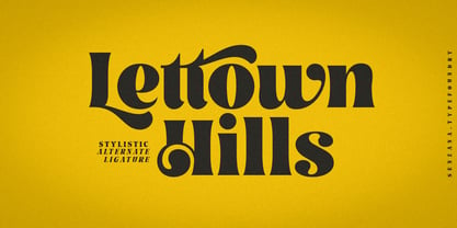 Lettown Hills Font Poster 1