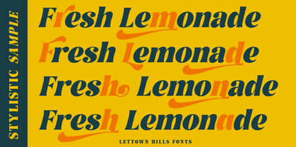 Lettown Hills Font Poster 4