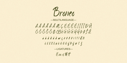 Broneo Font Poster 5