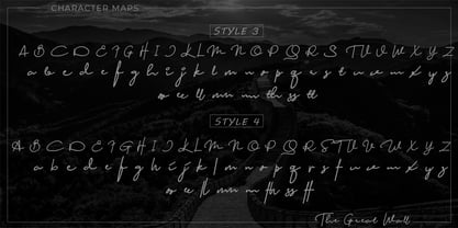 The Great Wall Font Poster 13
