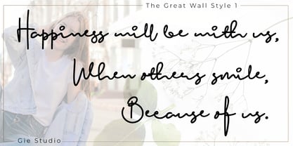 The Great Wall Font Poster 8