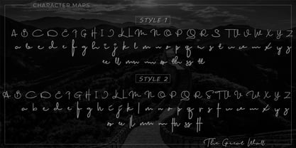 The Great Wall Font Poster 12