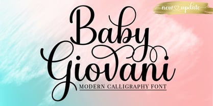 Baby Giovani Script Fuente Póster 1