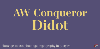 AW Conqueror Std Didot Police Poster 1