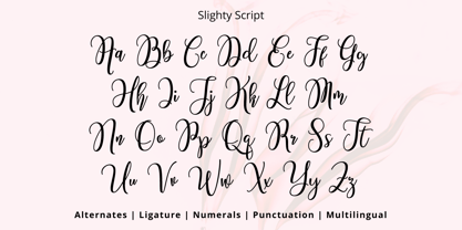 Slighty Script Font Poster 10