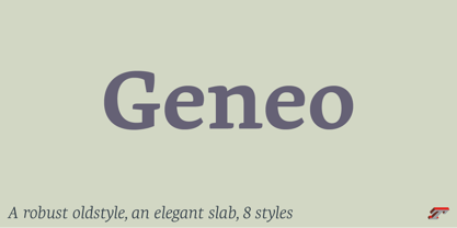 Geneo Std Font Poster 1