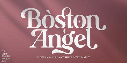 Boston Angel Font Poster 1