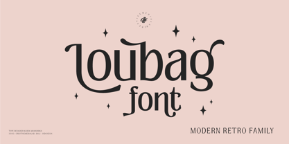 Loubag Font Poster 1