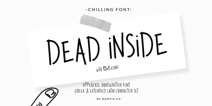 Dead Inside Font Poster 1