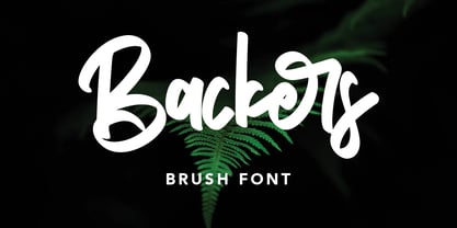 Backers Font Poster 1