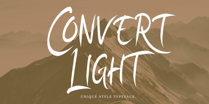 Convert Light Font Poster 1