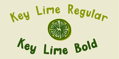 Key Lime Font Poster 2