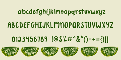 Key Lime Font Poster 3