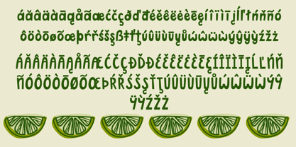 Key Lime Font Poster 5