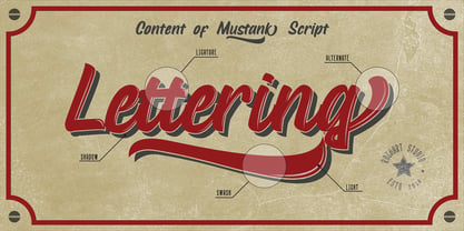 Mustank Font Poster 4