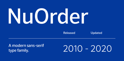 NuOrder Font Poster 1