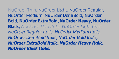 NuOrder Font Poster 8
