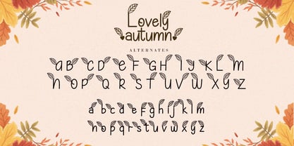 Lovely Autumn Font Poster 11