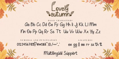 Lovely Autumn Font Poster 9