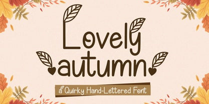 Lovely Autumn Font Poster 1
